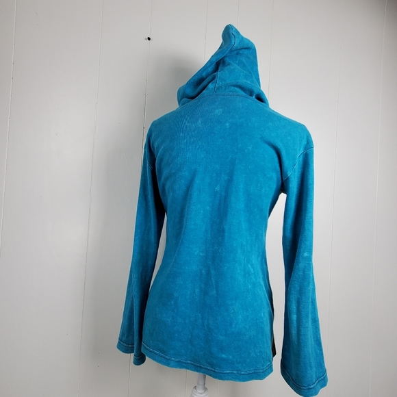 Hippie festival zip front hooded jacket - Picture 8 of 12